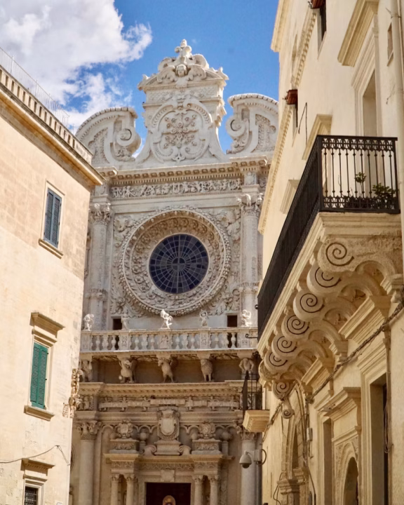 L'architettura barocca delle chiese nel centro storico di Lecce in Salento, Puglia
